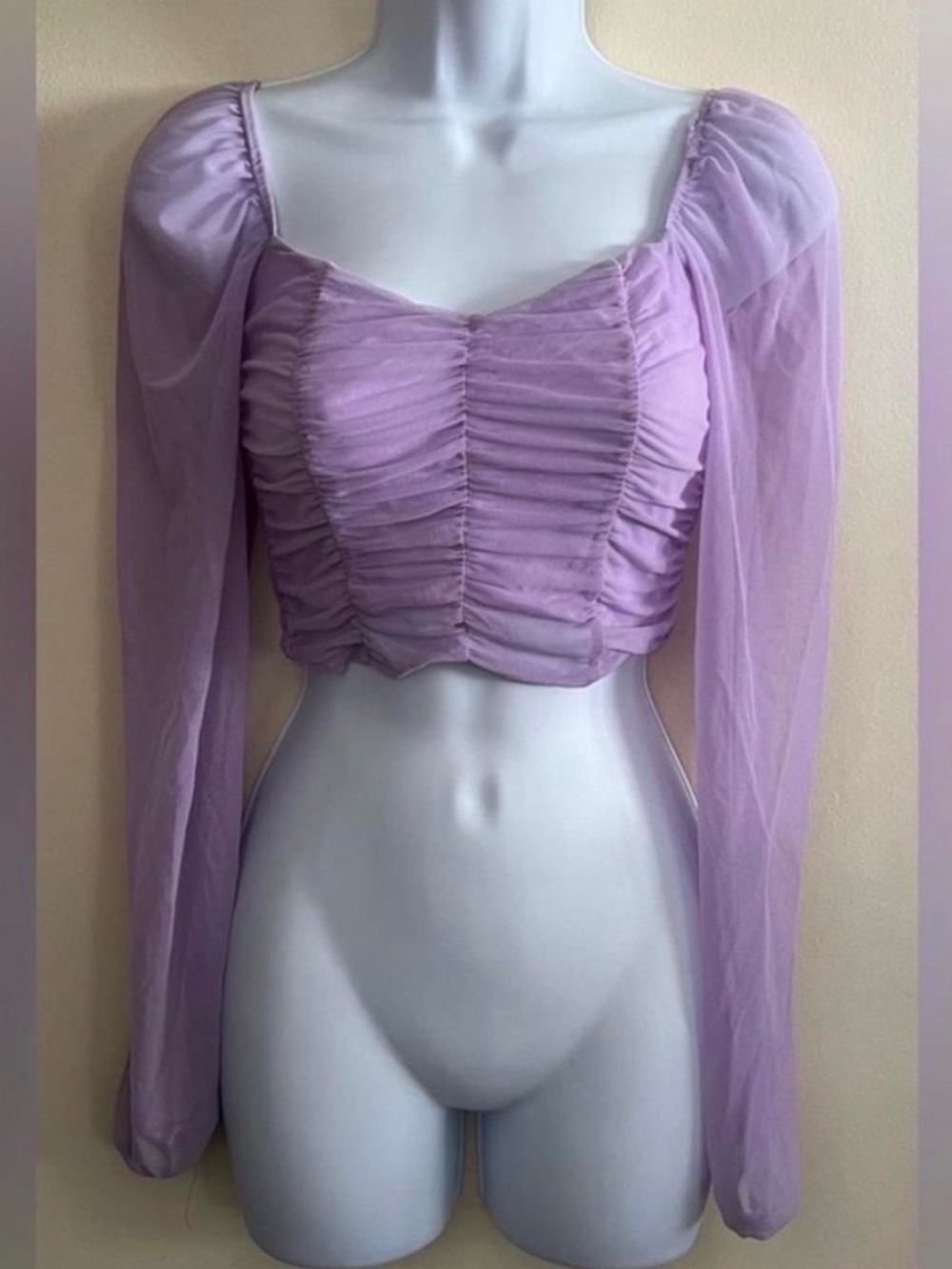 Aly Rose Sheer Boho Crop Top
